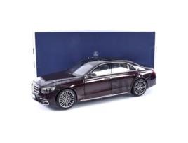 Carro Miniatura Colecionável NOREV 1/18 Mercedes-Benz Classe S Amg Line 2021 Vermelho Metálico 183804