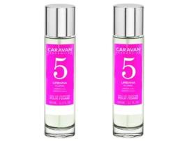 Conjunto de 2 Perfumes CARAVAN para Mulher Nº5 150Ml
