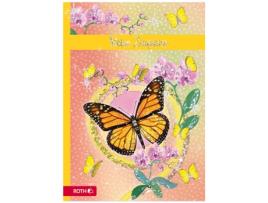 Pasta de Certificado ROTH Borboleta com Desenho e Efeito