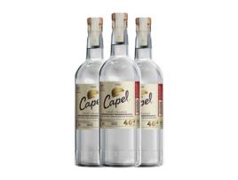 Aguardente Pisco CAPEL Doble Destilado (0.7 L - 3 Unidades)