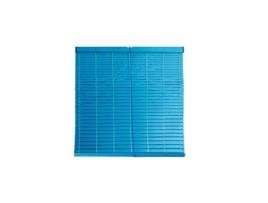 Cortina PVC Alicantina com roldana metálica | Cortina de rolo | Cortina de enrolar para janelas, portas, sala e cozinha azul 115 x 160 cm