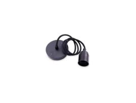 Suporte para Luminária Pendente 1M Cabo Plástico Preto GSC 0704712