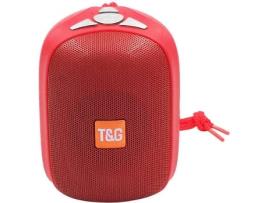 Coluna Bluetooth RITTEREC TG609 (Vermelho - 5 W - Alcance: até 10 m)