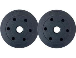 PERPETUAL Discos de Peso 1,5 KG (2 unidades) Orifício 25 mm Peças Avulsas para Musculação