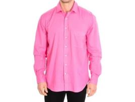 Camisa de Homem CAFE COTON Longa Algodão Rosa (L)