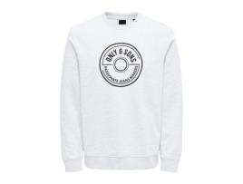 Sweatshirt de Homem 5715324424603 Algodão Branco (M)