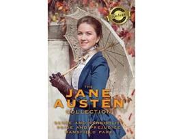 Livro The Jane Austen Collection Sense and Sensibility Pride and Prejudice and Mansfield Park Deluxe Library Edition de Jane Austen (Inglês)