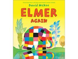 Livro Elmer Again de David McKee (Inglês)