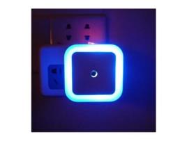 Luz Nocturna Led Mini Cute Wall Plug-In Auto Sensor Lâmpada de Cabeceira Azul KH2023