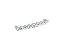 Puxador para Móveis Liga de Zinco/Cristais. Estilo Luxo. Distância Entre Centros 128. Cromo Polido HARDWAREXCHANGE