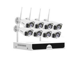 Kit Videovigilância J.OOAN 8 Câmaras Wifi Imagem Hd Wireless