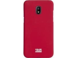 Capa para Samsung Galaxy J5 COLOR BLOCK Pele Sintética Vermelho .