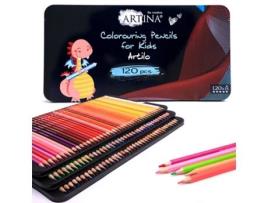 Conjunto de 120 Lápis de Cor Artilo Kids/Escola ARTINA