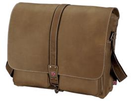 Bolsa de Ombro PRIDE&SOUL Duke Feita de Couro Marrom Claro