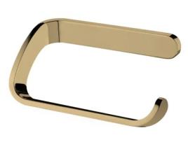 Suporte de Rolo de Papel Higiénico Vertical, Acabamento em Dourado, Montagem na Parede em Zamak