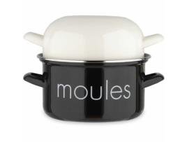 Caçarola BAUMALU Aço Esmaltado Preto Ø 20 Cm