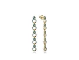 Brincos femininos VICEROY JEWELS 15120E100-39 zircônia banhada a ouro e prata