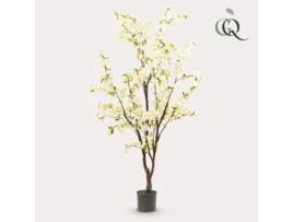 Planta Artificial Flor de Cerejeira Branca 175Cm VERDE BOUTIQ