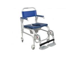 Cadeira de Banho Atlantic em Alumínio com Roda Baixa Assento Integral 46-4 Rod Da Orthosxxi Abs