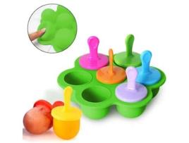 Molde de Picolé de Silicone Recipiente de Armazenamento para Comida Caseira Moldes Diy para Sorvetes Infantis Sem Bpa