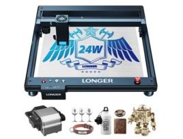 Laser Gravador Cortador Mais LONGER Laser B1 20W 4-Core Cabeça de Laser 450X440Mm Área de Gravação LONGER
