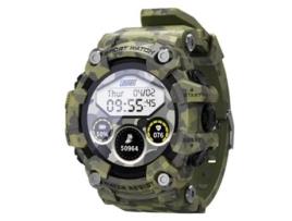 Smartwatch LOKMAT Attack Dial Verde 44Mm Pulseira Tpu Smartwatch