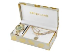 Conjunto Relógio + Joalharia EXCELLANC