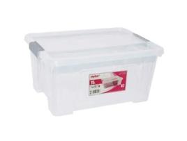 Caixa Multiusos Transparente com Tampa 15L MYLUX