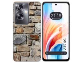 Capa de Silicone para Oppo A79 5G Design de Tijolo 03 Desenhos TUMUNDOSMARTPHONE