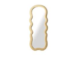 Espelho de parede HOME ESPRIT Castanho Ondas Veludo Scandi 60 x 4 x 160 cm
