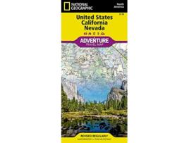 Livro United States, California And Nevada Adventure Map de National Geographic Maps (Inglês)