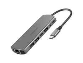 Estação de Acoplamento Gige Mdc314 Usb-C 3.1 Hdmi MEDIACOM Preto Cabos Incluídos