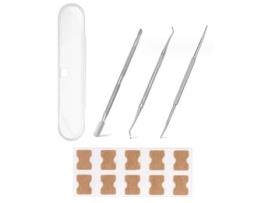 Conjunto de Ferramentas para Correção de Unhas com 1 Adesivo para Correção de Unhas 1 Ferramenta para Remoção de Cutículas 2 Peças em Embalagem De