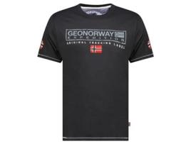 T-Shirt de Homem GEO NORWAY Algodão Preto (S)