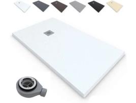 Base de Duche Resina Branco 70X110 Quadro Valvula 110X70 ESTILOBAÑO