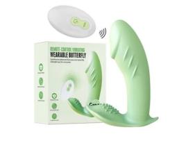 Controlo Remoto Sem Fios Ovo Vibrador com Borboleta Que Salta Dildo FPSP