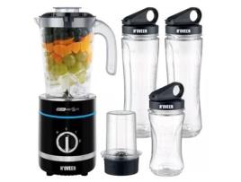 Sb2000 0 8 L Liquidificadora Desportiva 500 W Preto Transparente NOVEEN