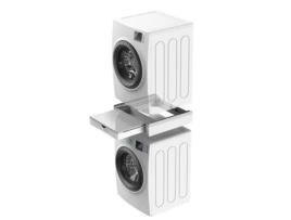 Base Torre Duo L60 Kit de Empilhamento Universal para Máquinas de Lavar e Secar Roupa com Prateleira e Gaveta Integradas MELICONI