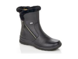 Sapatos de Mulher RIEKER Pele Preto (37)
