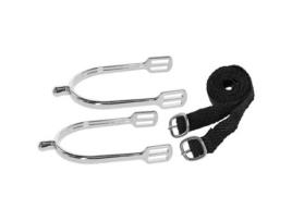 Esporão de Equitação em Forma de Gota com Correias Por Par COVALLIERO X2