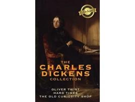Livro The Charles Dickens Collection 3 Books Oliver Twist Hard Times and The Old Curiosity Shop Deluxe Library Edition de Charles Dickens (Inglês)