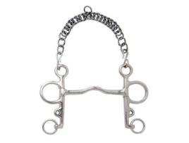 Bit de Porta de Bocal Fino Pelham Prateado 14.5 Cmsefton
