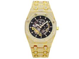 Relógio Diamante TRUMSEN Homem V300 (Aço Inoxidável - Dourado)