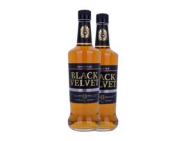 Whisky Blended BLACK VELVET Canadian (1 L - 2 Unidades)
