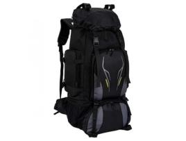Mochila para viagem montanhismo escalada acampamento trekking 70L mochila masculina feminina à prova d'água preta DED