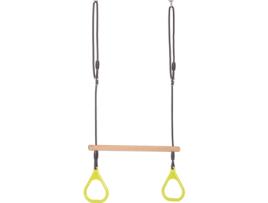 Trapézio de Argolas com Argolas de Plástico Verde Limão DICE