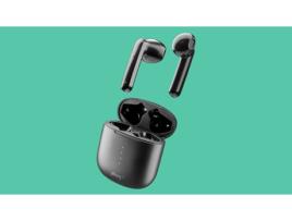 Auriculares Casco Stereo Tws Dentro Oído Llamadas PLOOS True Wireless Bluetooth Preto