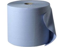Rolo Papel Limpeza / Bobine Industrial Cleanspot (Eco Pasta) Fl Dupla Azul 23cm (300mts) 2 Rls (Rolo para Suporte HACCP)