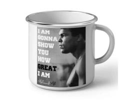 Caneca Esmaltada de Metal Muhammad Ali Vou Mostrar a Você O Quão Grande Eu Sou FABULOUS BIJOUX