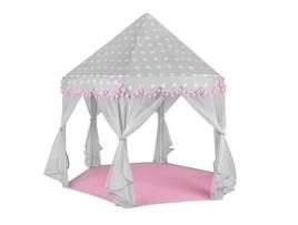 Tenda de Brincar para Crianças Cinzenta e Cor-De-Rosa NORTHIX